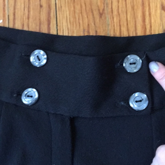 COPY - VINTAGE BLACK PALAZZO PANTS - Picture 4 of 5